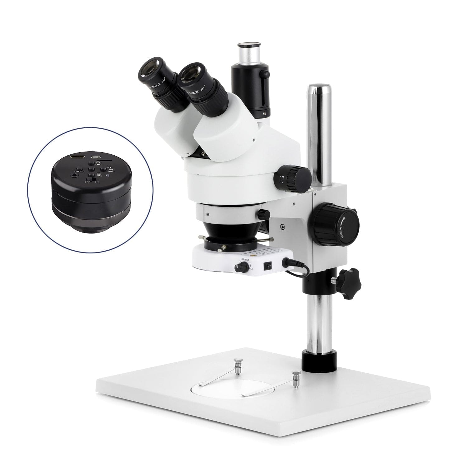 amscope-sm-1t-zoom-stereomikroskop-7x-45x-mit-led-ringlicht-kamera image 2