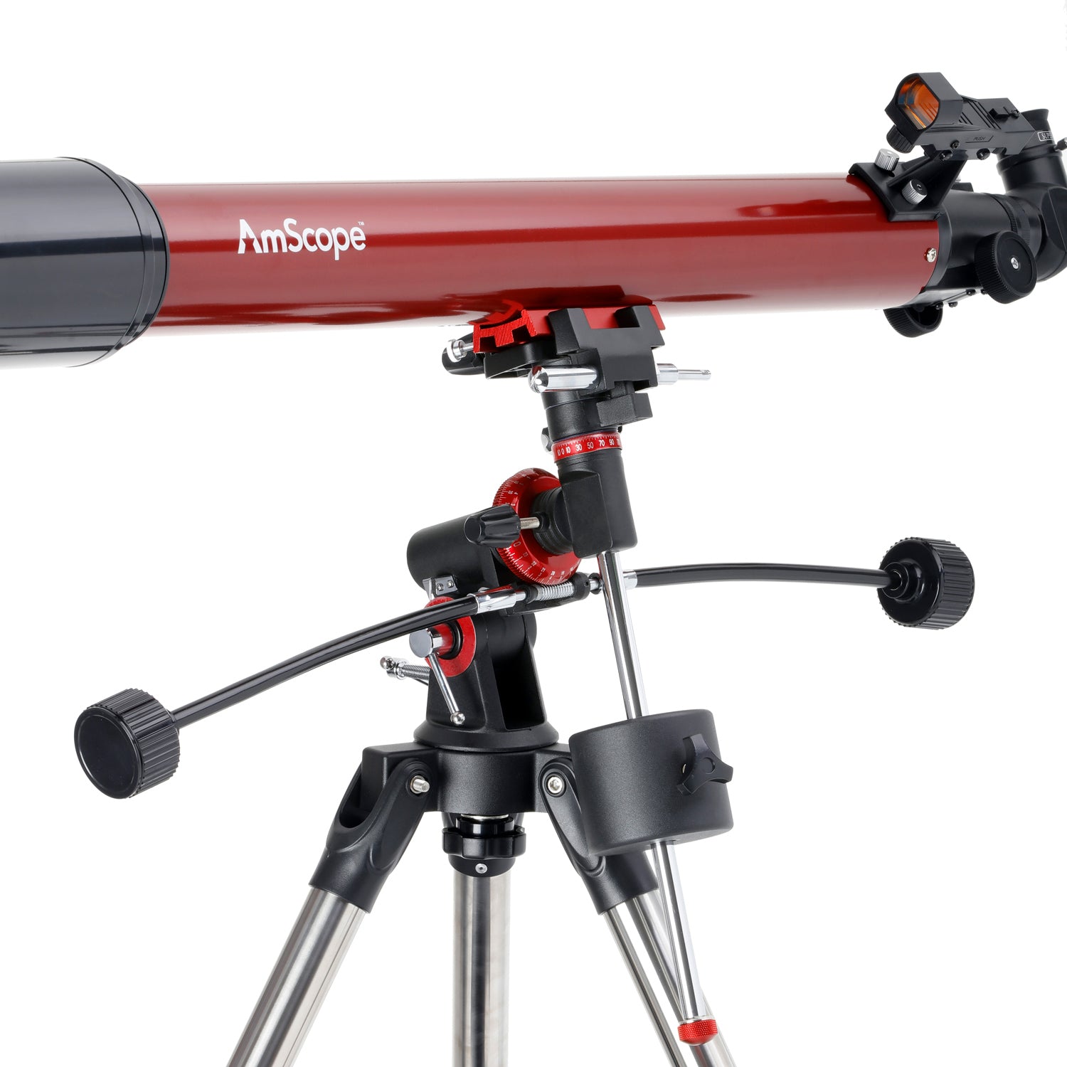 amscope-tls-meq-70900-refraktor-teleskop-70-900-eq-montierung image 3