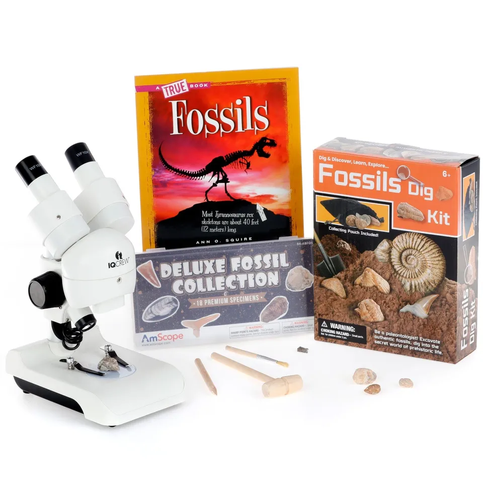 amscope-kvb-fos-122-adv-kindermikroskop-30x-fossil-set-led image 1