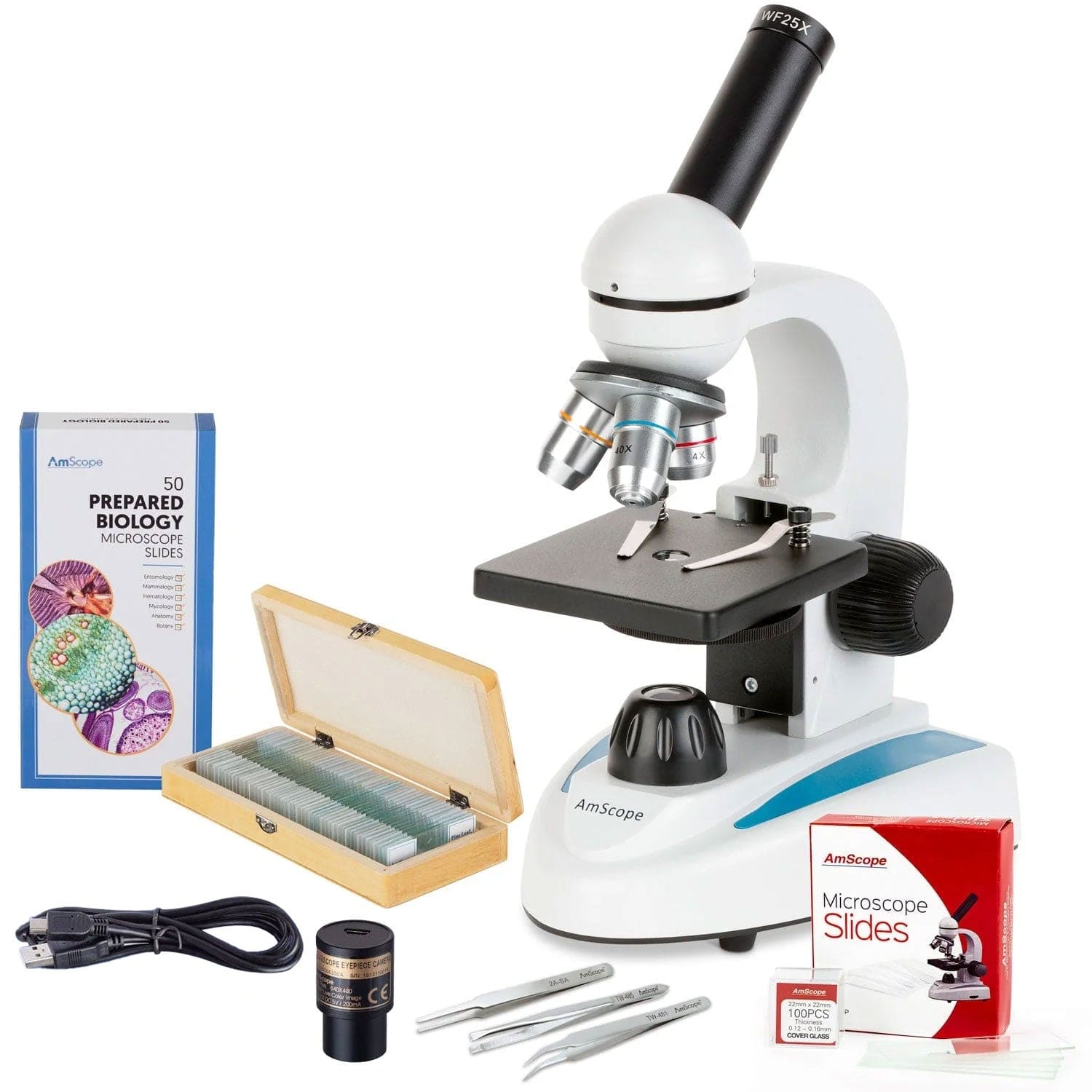 amscope-vb-m149c-gld-sch-lermikroskop-1000x-monokular-led-usb-kamera image 1