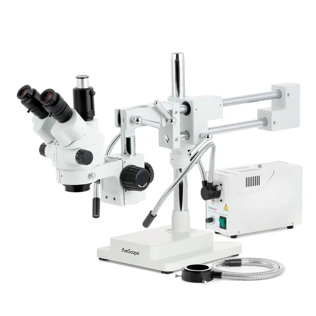 amscope-sm-4-trinokular-stereomikroskop-7x-45x-doppelarm-stativ image 1
