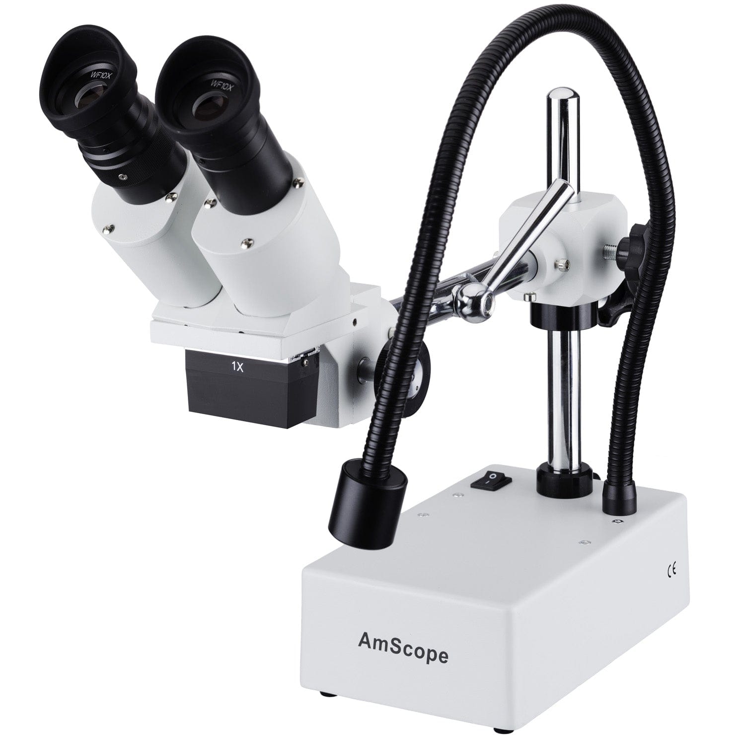amscope-se410-l-stereomikroskop-10x-mit-schwenkarm-led image 1