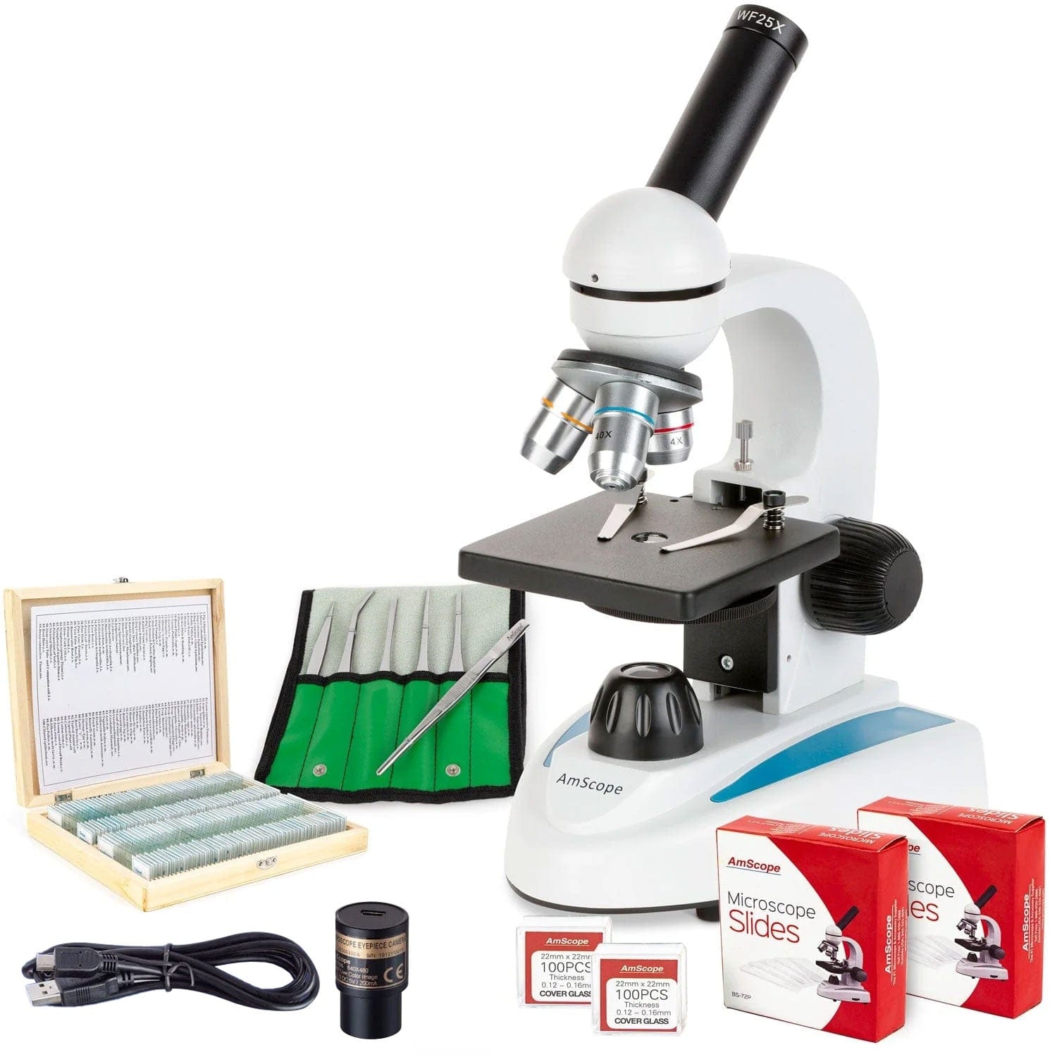 amscope-vb-m149c-durchlichtmikroskop-1000x-usb-kamera-set image 1