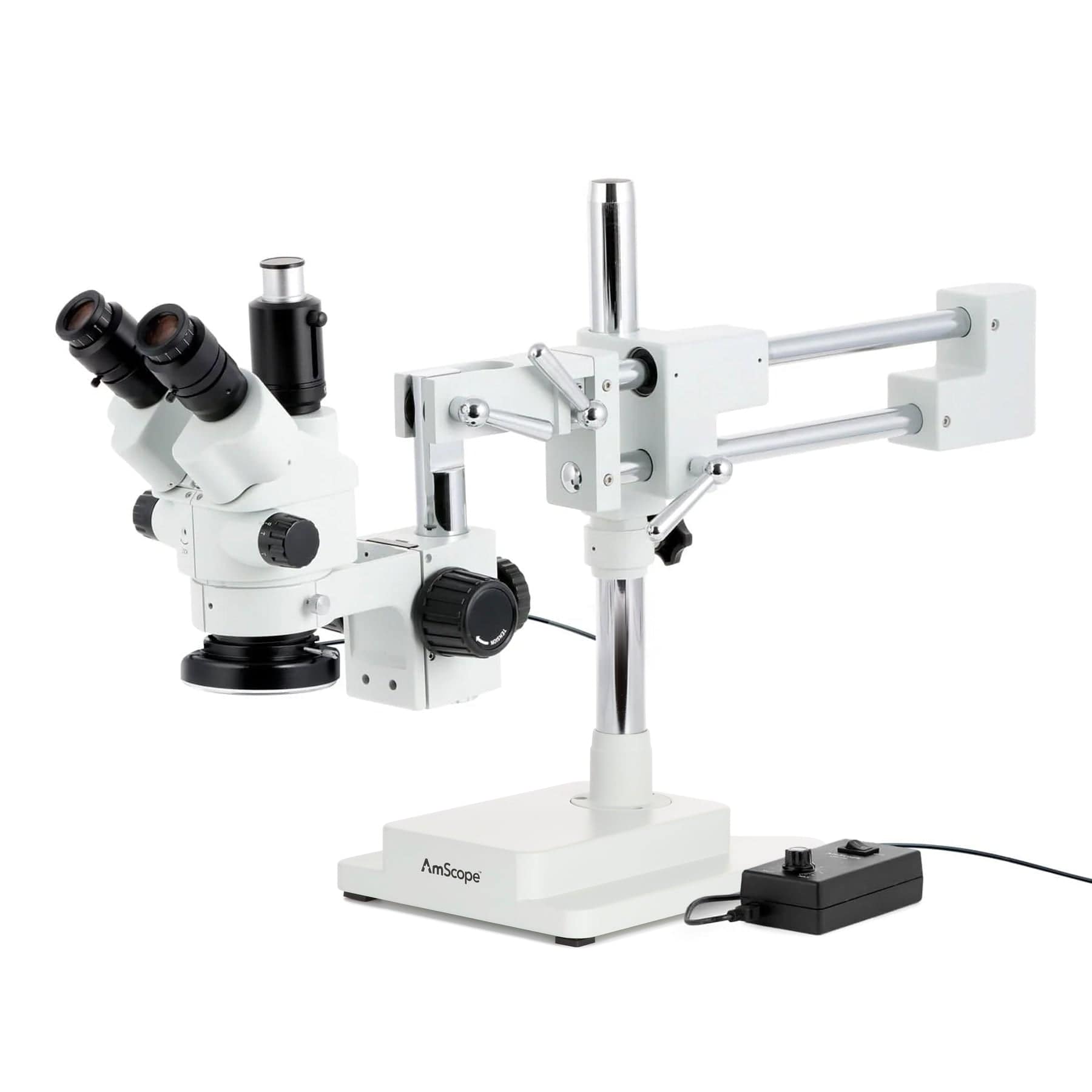 amscope-sm-4-trinokulares-stereomikroskop-7x-45x-led-stativ image 1