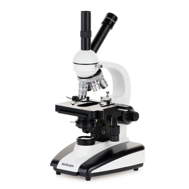 amscope-d130-dual-view-durchlichtmikroskop-40x-1000x-halogen image 1