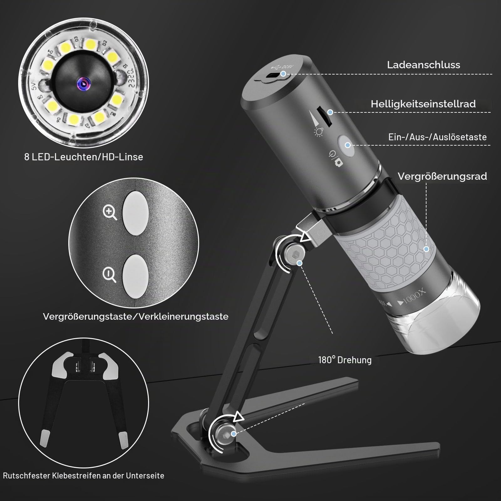 ninyoon-4k-wifi-usb-mikroskop-grau-schwarz-mit-st-nder image 7