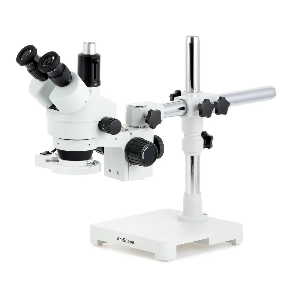 amscope-sm-3tp-trinokular-stereomikroskop-7x-45x-8w-einarm image 1