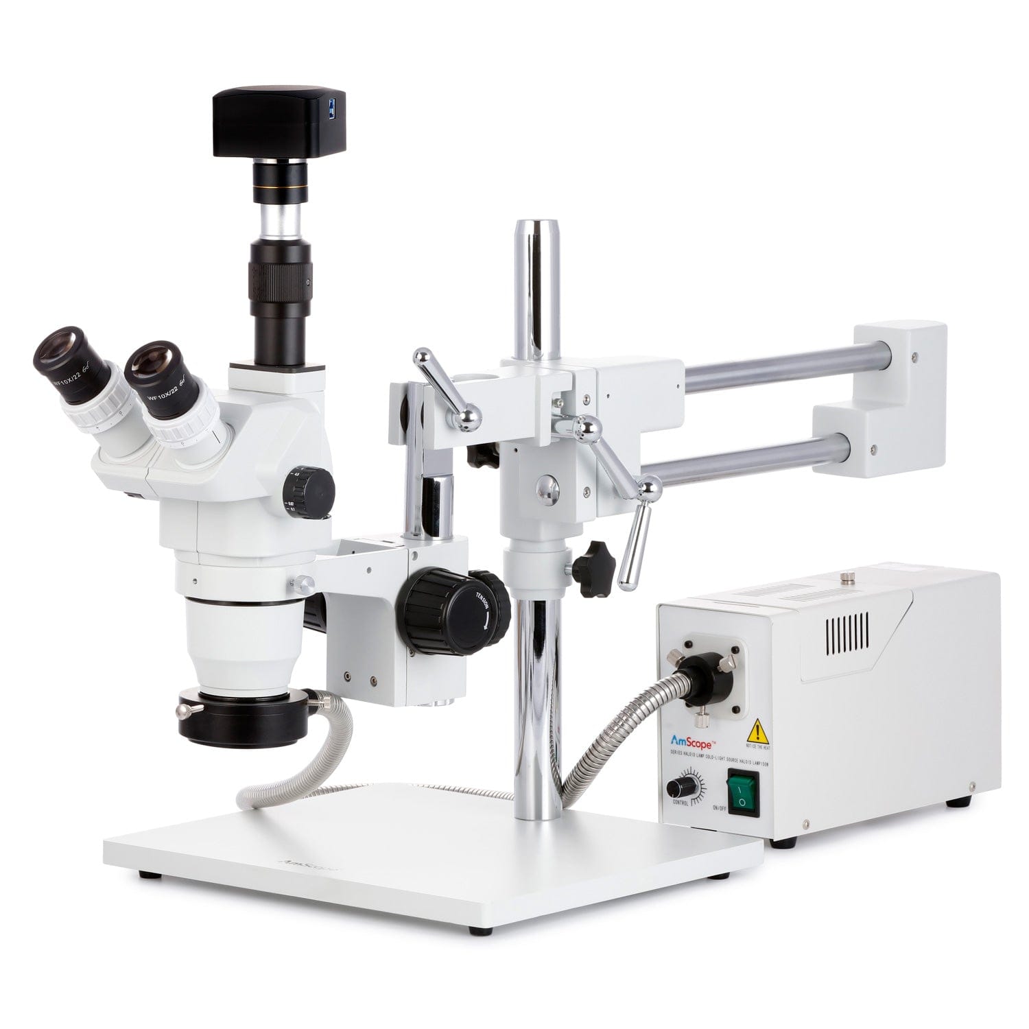 amscope-stereo-zm-4t3-trinokular-mikroskop-2x-45x-3mp image 1