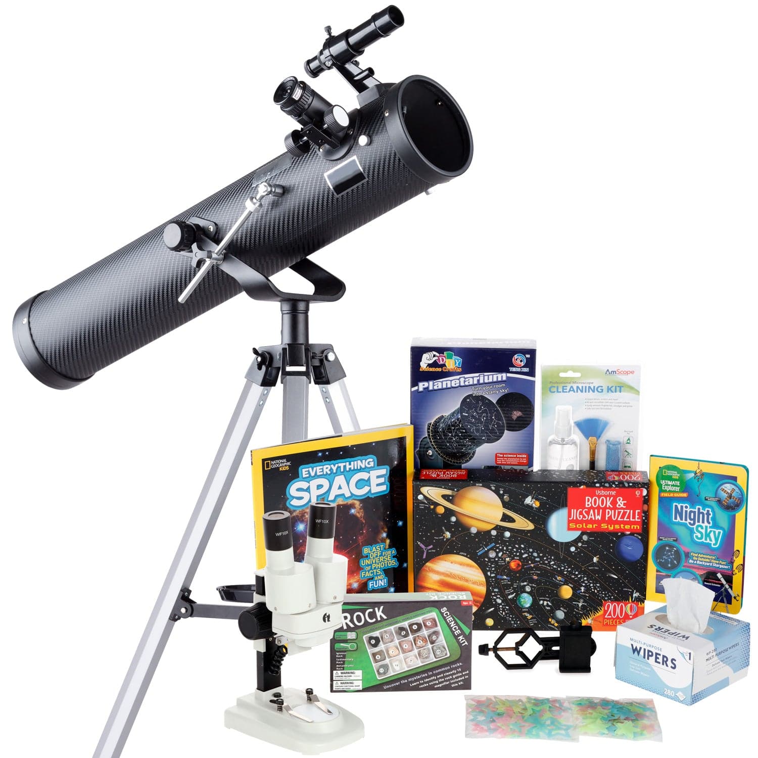 amscope-beginner-astronomer-teleskop-76mm-35x-350x-moon-gazer-set image 5