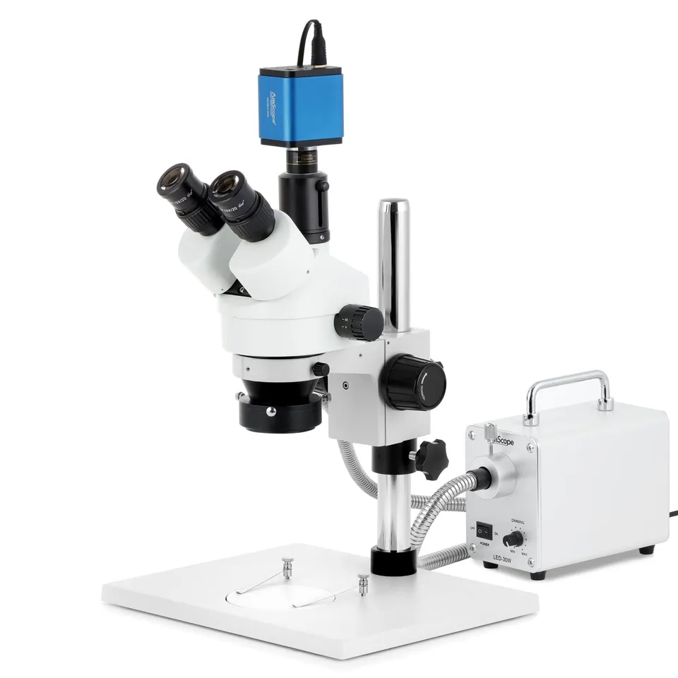 amscope-sm-1-stereomikroskop-7x-45x-trinokular-mit-s-ulenstativ image 1