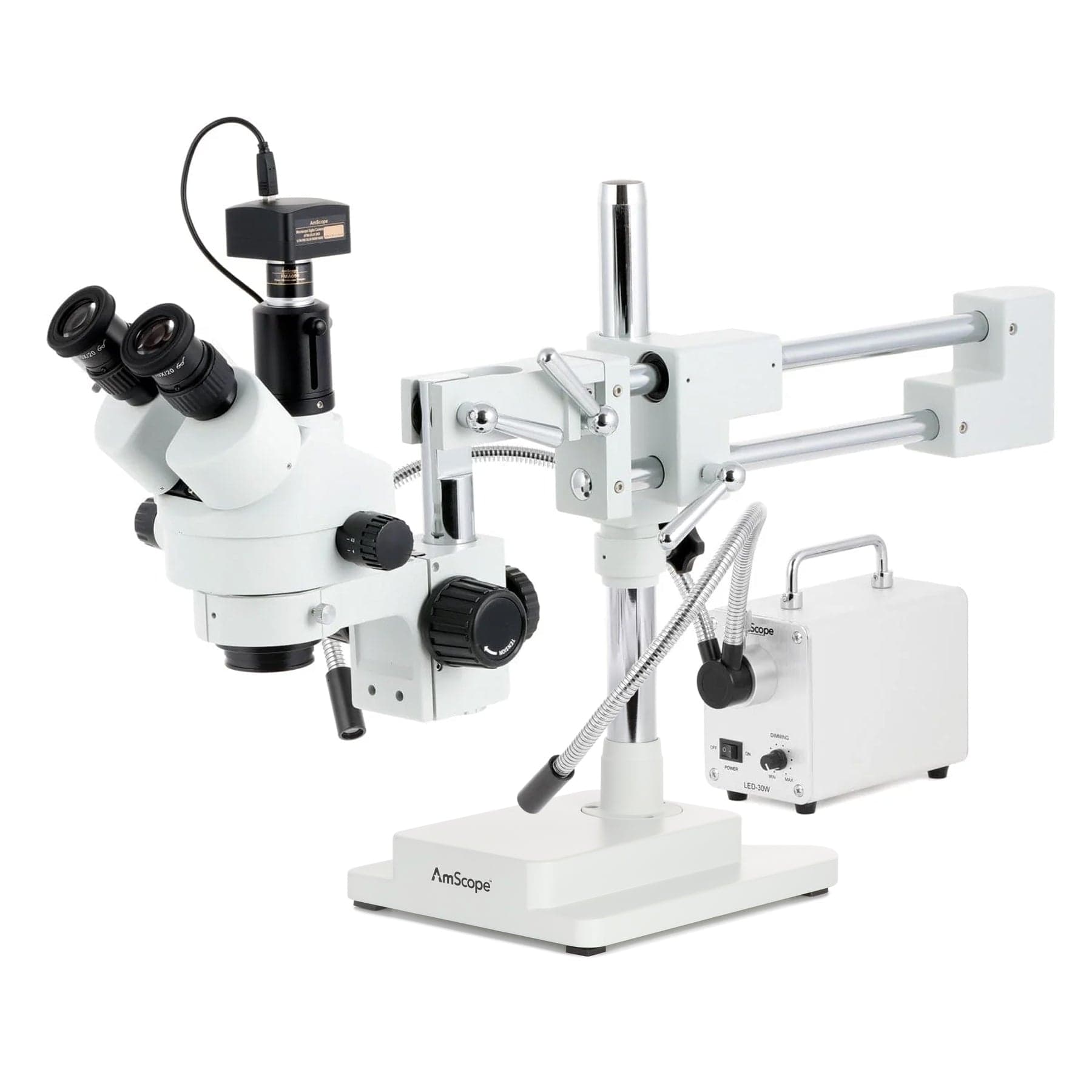 amscope-sm-4-stereomikroskop-7x-45x-trinokular-led-doppelschwan image 2