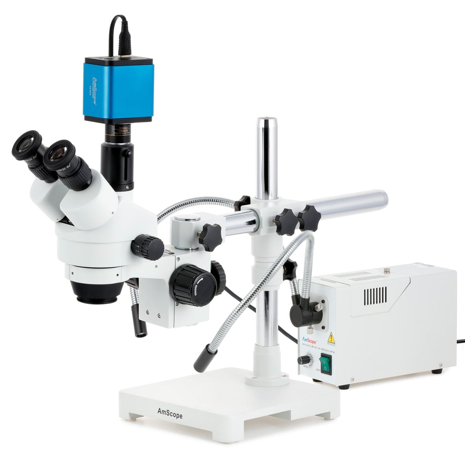 amscope-sm-3tp-stereomikroskop-7-45x-halogen-faserlicht-boom image 1