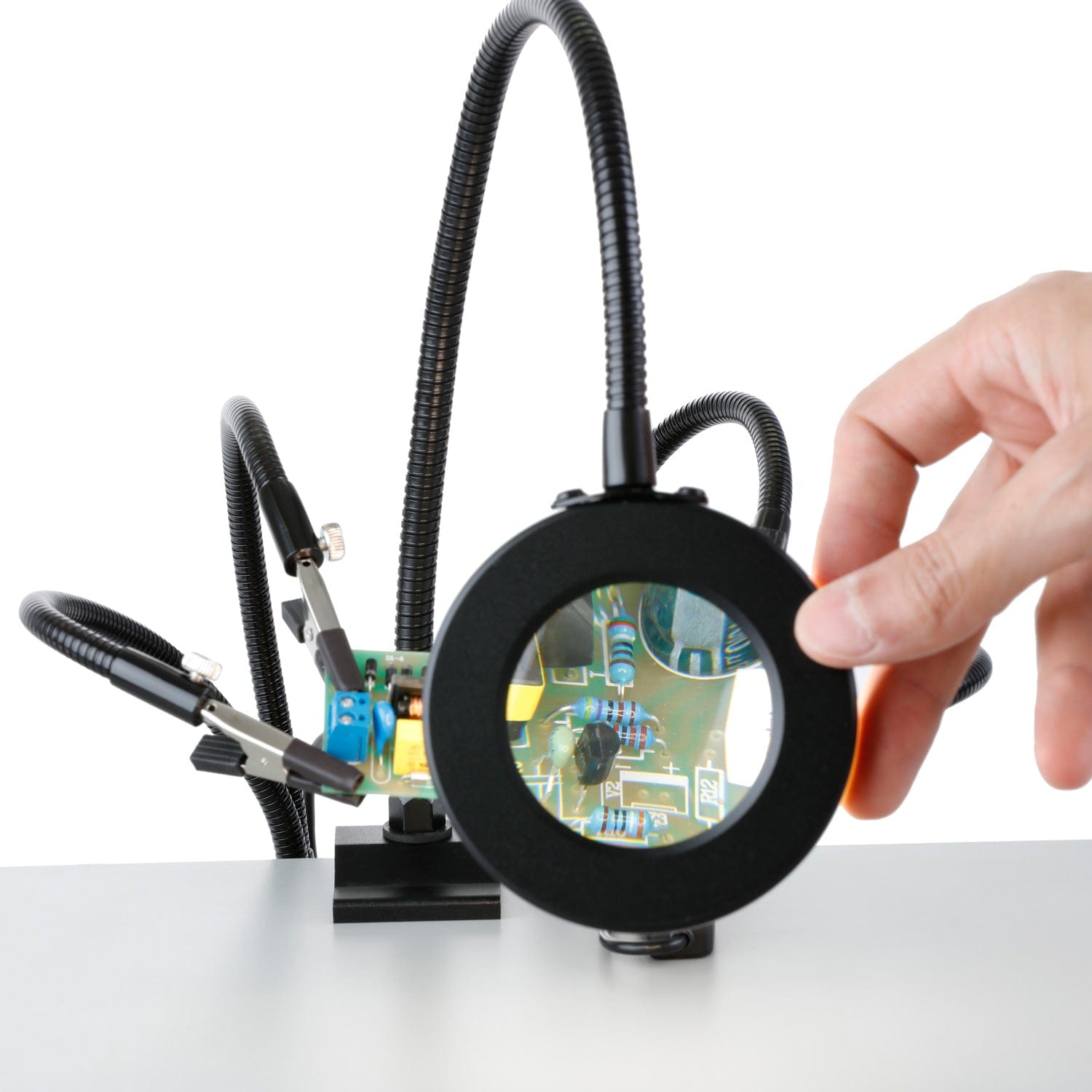 amscope-magled-42-lupenlampe-5x-led-dimmbar-klemme image 3