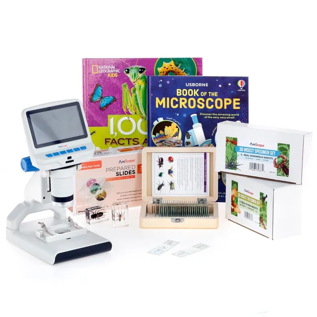 amscope-kvb-kindermikroskop-digital-mit-insekten-set-ab-10-jahre image 1