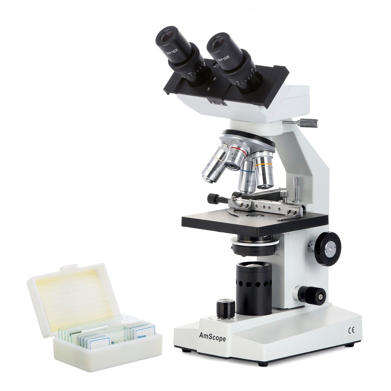 amscope-b100-durchlichtmikroskop-40x-1000x-led-kreuztisch image 1