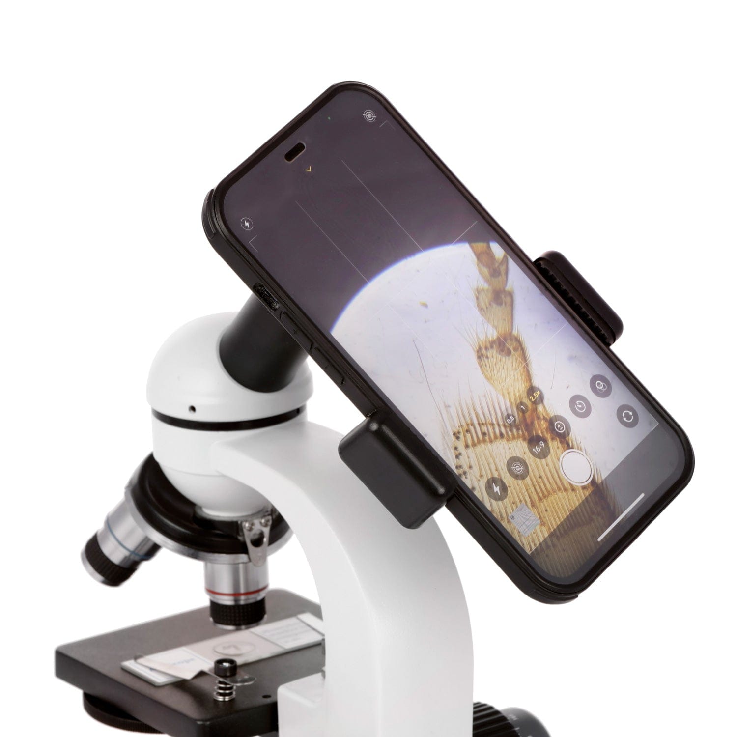 amscope-compound-smartphone-halterung-mikroskop-adapter-26mm-bluetooth image 5