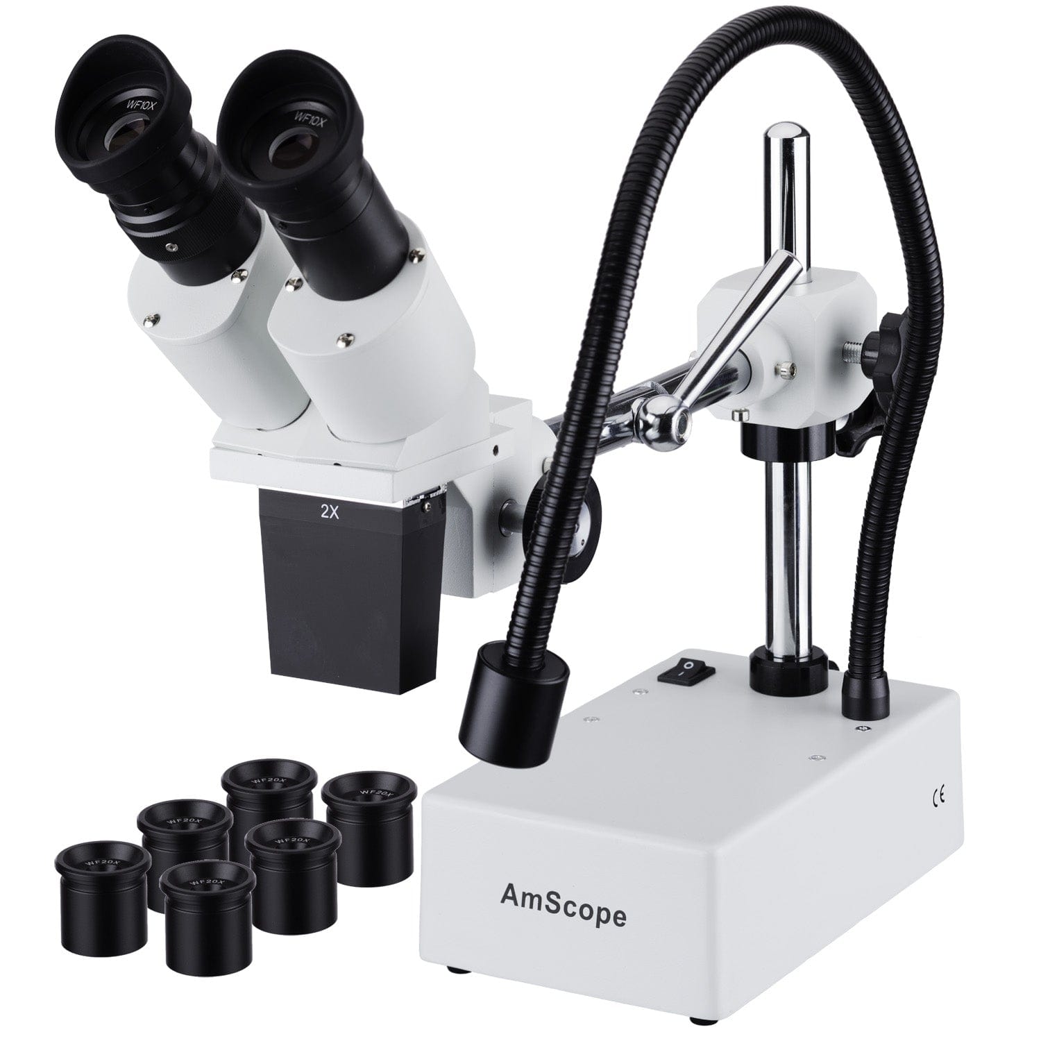 amscope-se420-xyz-stereomikroskop-10x-40x-mit-led-und-schwenkarm image 1