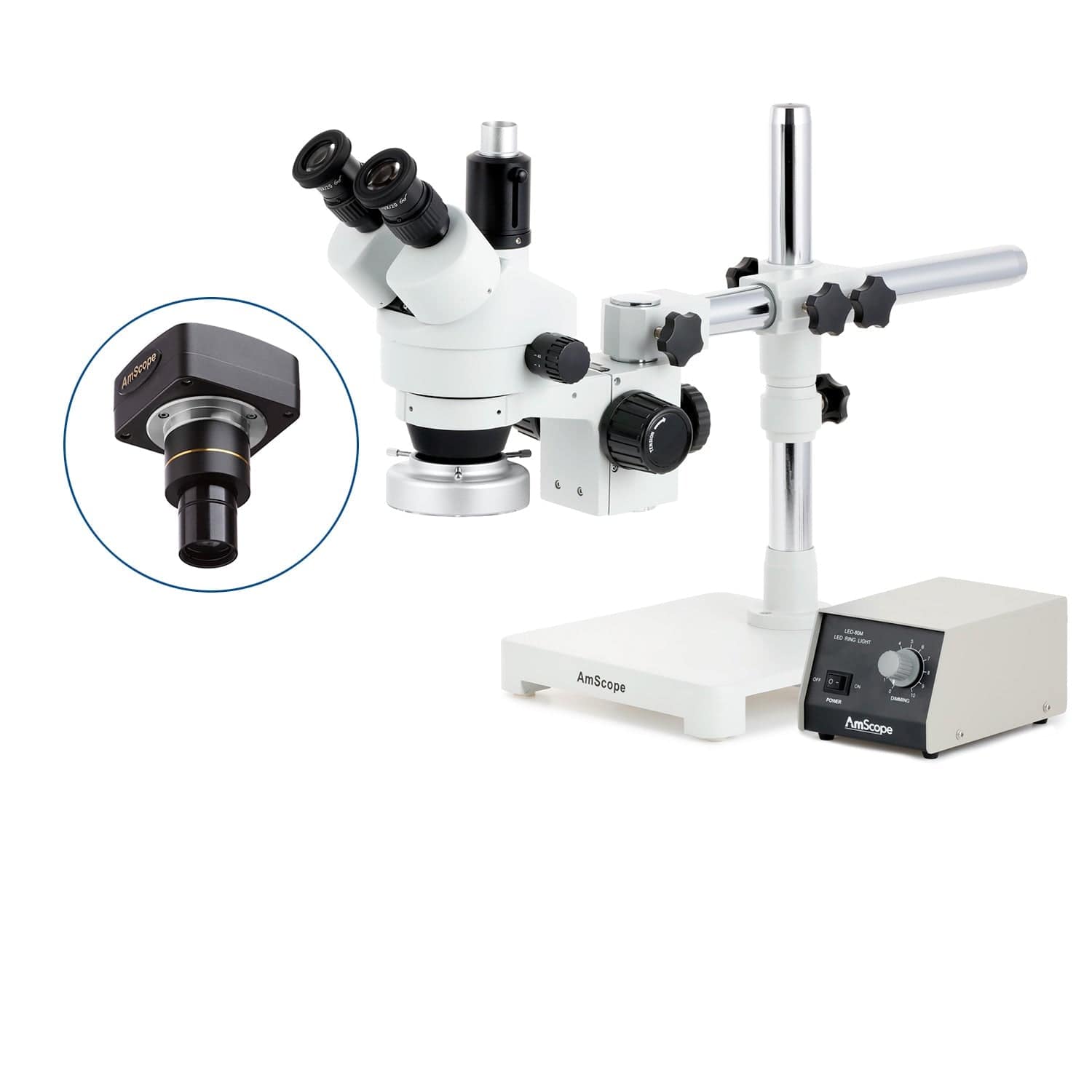 amscope-sm-3tp-stereomikroskop-7x-45x-schwenkarm-mit-80-led image 2