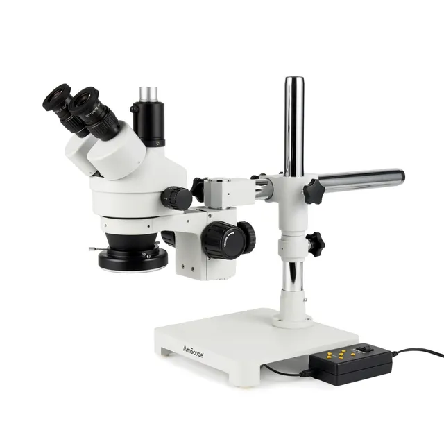 amscope-sm-3-stereomikroskop-trinokular-7x-45x-boomstativ-led image 1