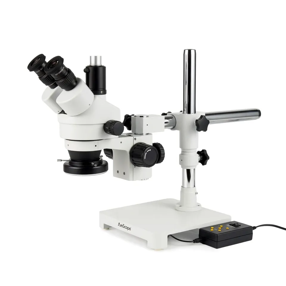 amscope-sm-3-stereomikroskop-trinokular-7x-45x-boomstativ-led image 1