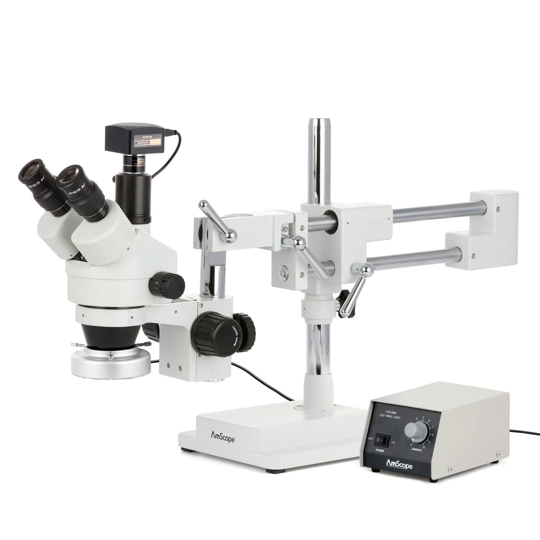 amscope-sm-4-stereomikroskop-7x-45x-trinokular-80-led-ringlicht image 2
