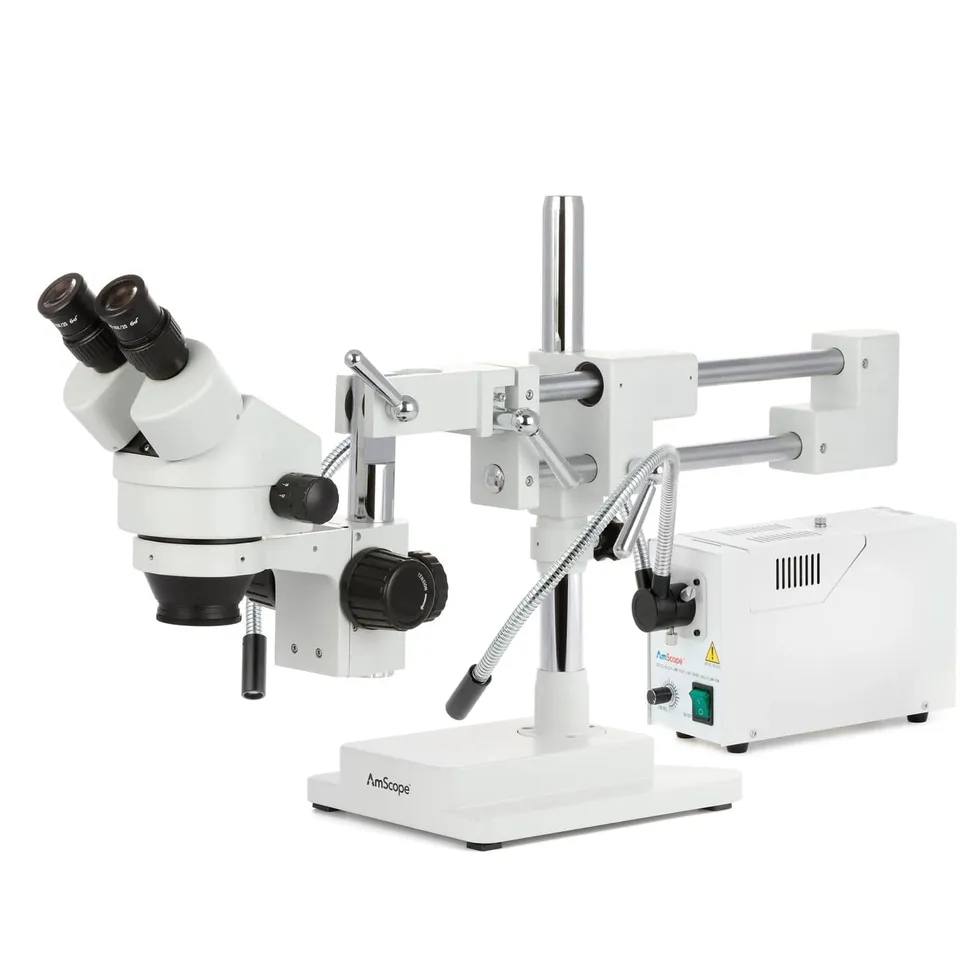 amscope-sm-4-stereomikroskop-7x-45x-halogen-boomstativ image 1