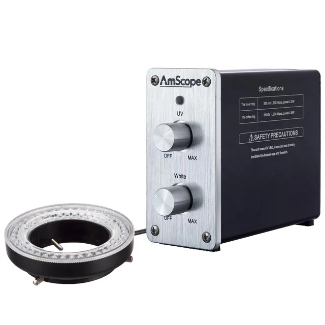 amscope-led-5wuv-ringlicht-wei-licht-uv-365nm-48mm image 1