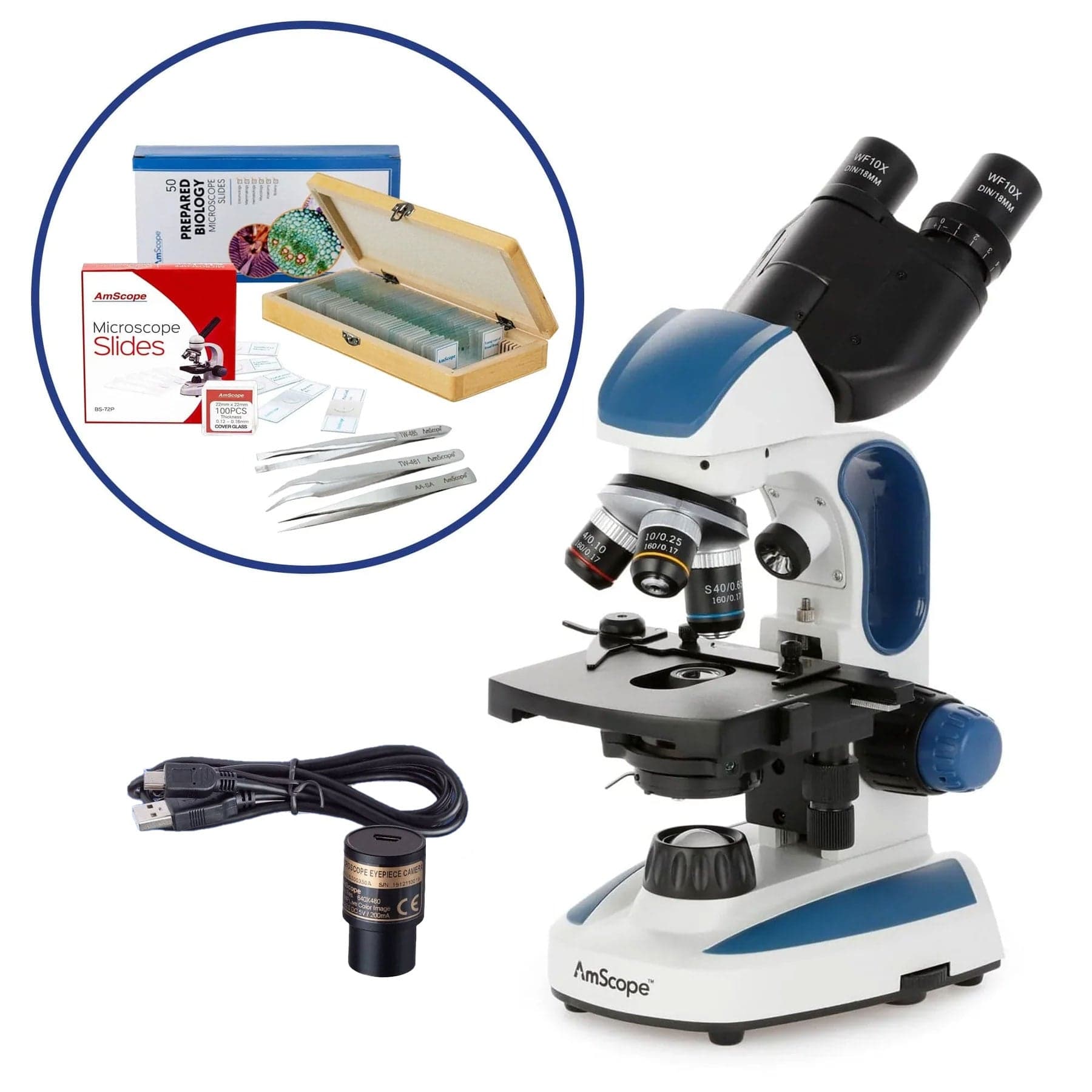 amscope-b110-binokular-schulmikroskop-40x-1000x-dual-led-set image 2