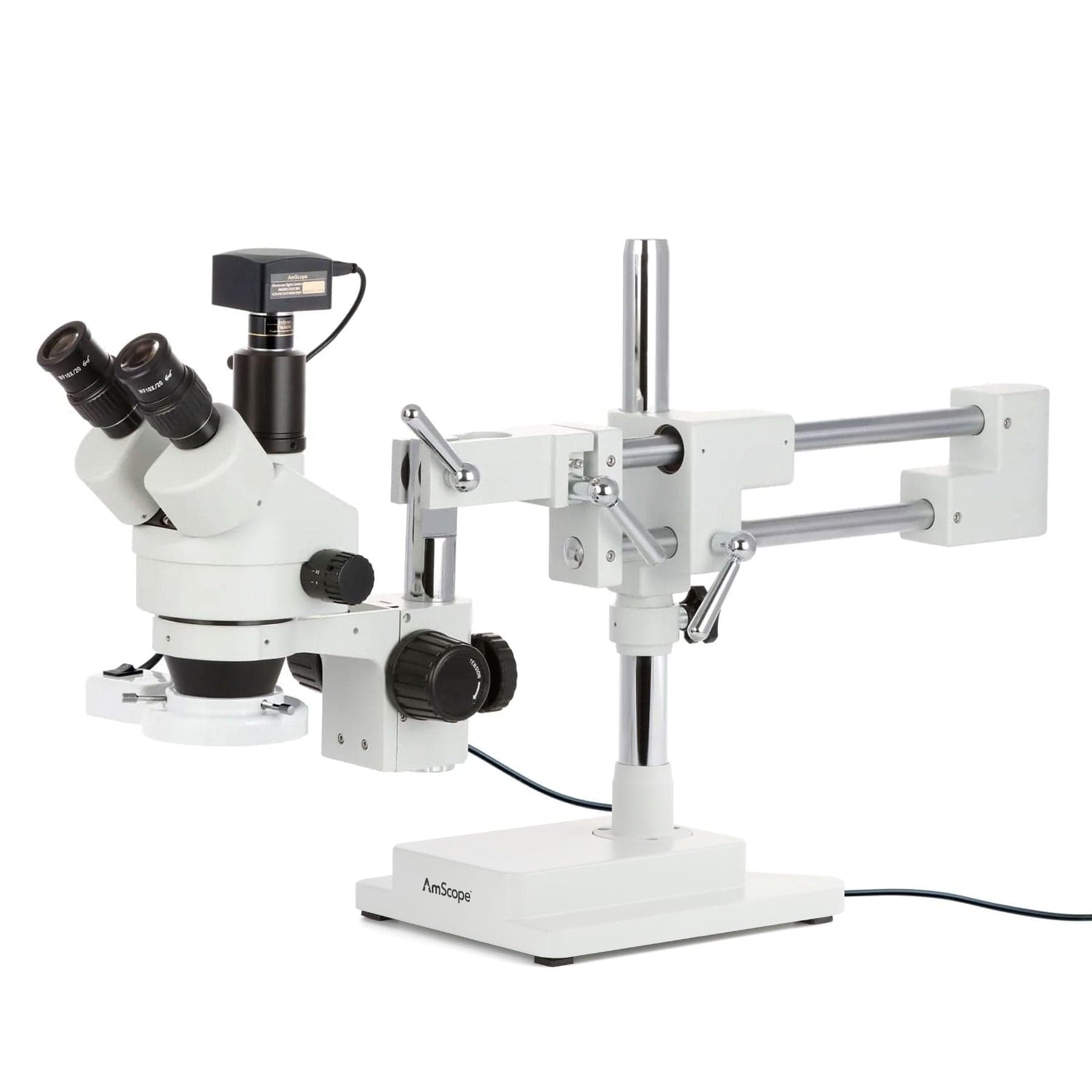 amscope-sm-4t-trinokular-stereomikroskop-7-45x-ringlicht image 2