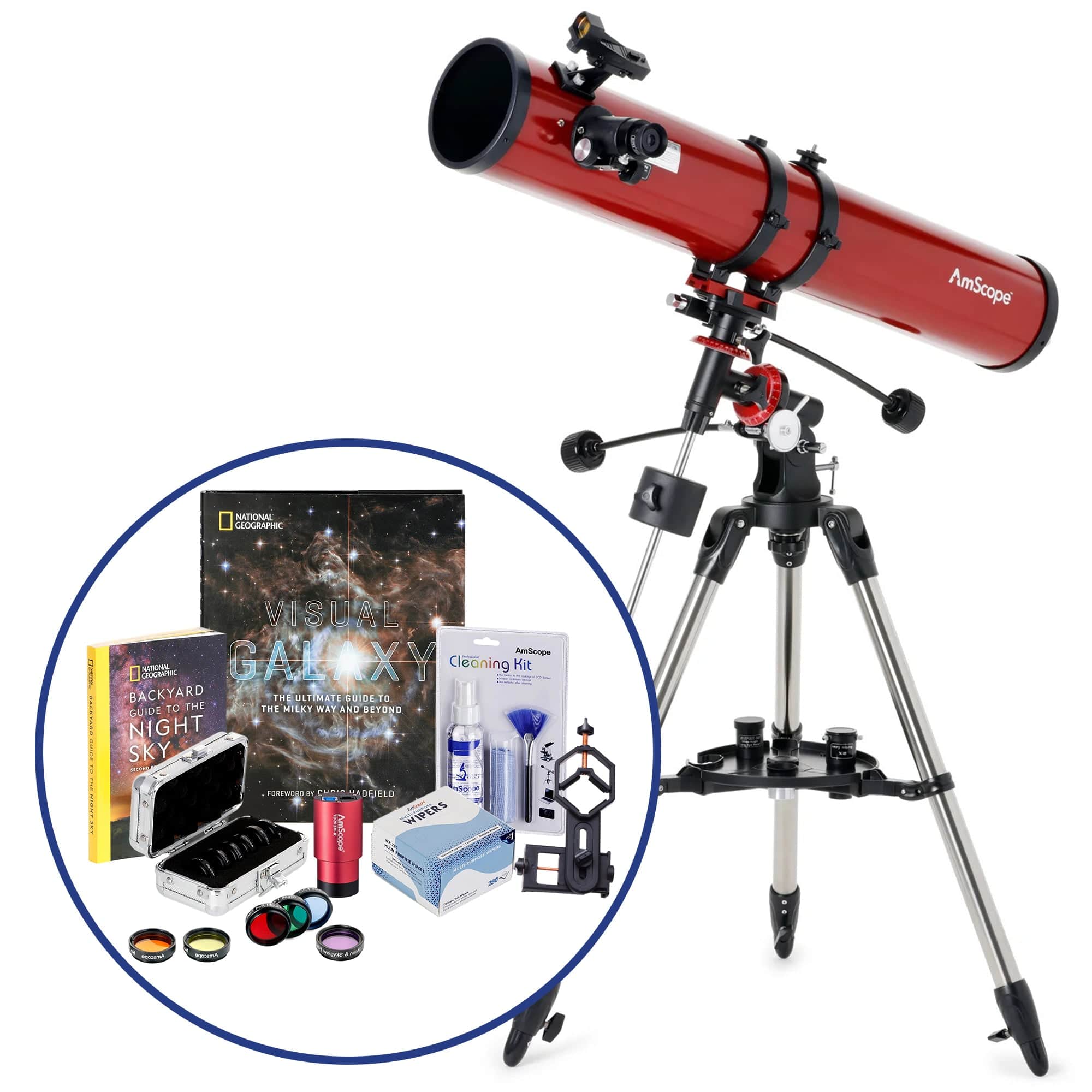 amscope-telescopes-114900-spiegelteleskop-stellar-mit-114-mm-ffnung image 2