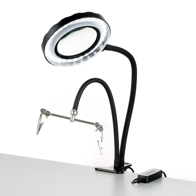 amscope-magled-8090-lupenlampe-1-75x-led-schwarz-platinenhalter image 1