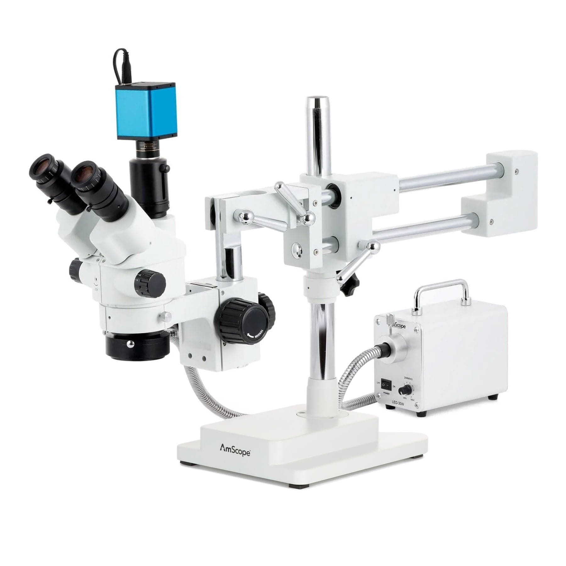 amscope-sm-4-stereomikroskop-7x-45x-hdmi-doppelarmstativ image 2