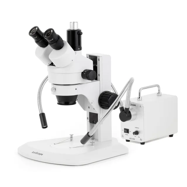 amscope-sm-1-stereomikroskop-7x-45x-led-schwanenhals-stativ image 1
