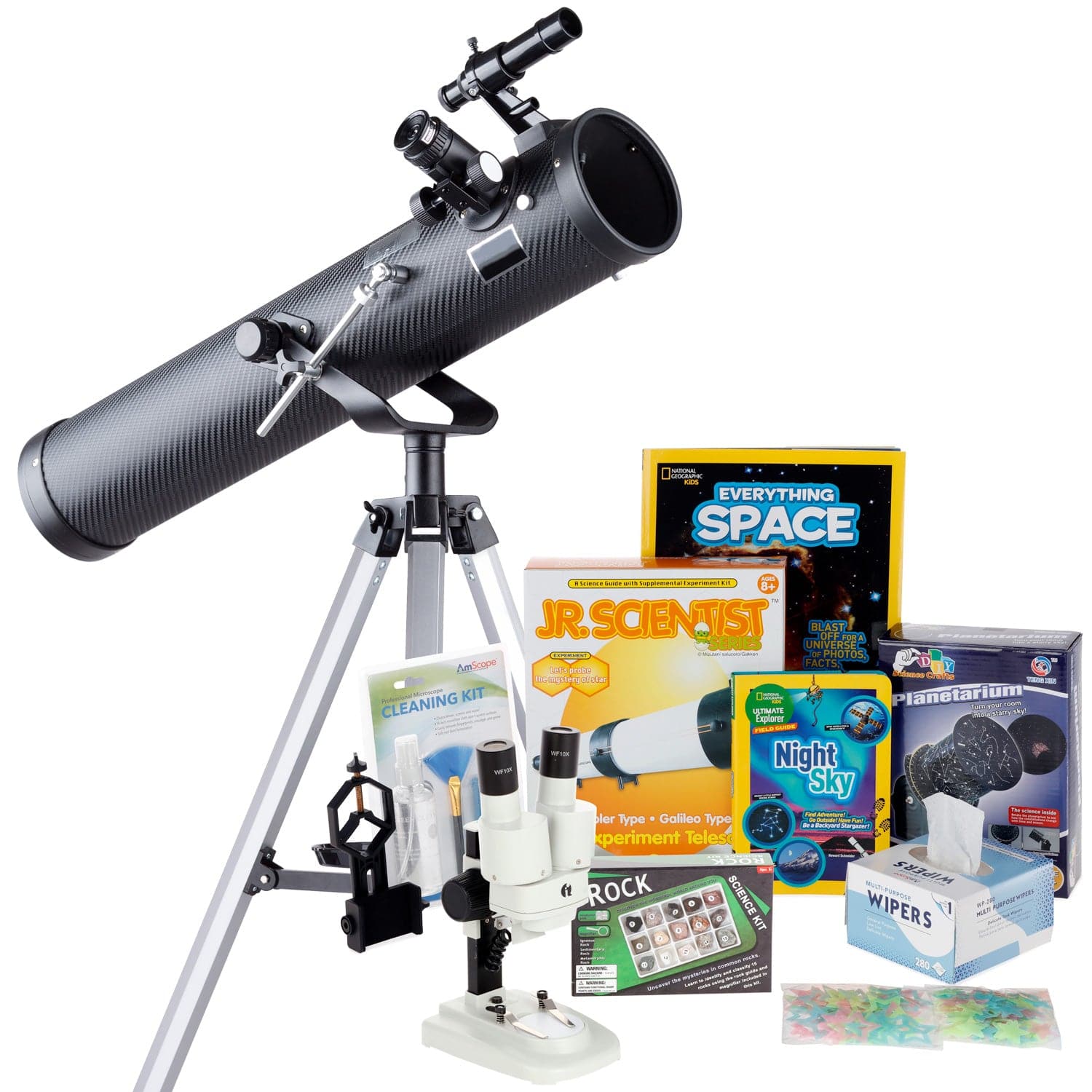 amscope-beginner-astronomer-teleskop-76mm-35x-350x-moon-gazer-set image 4
