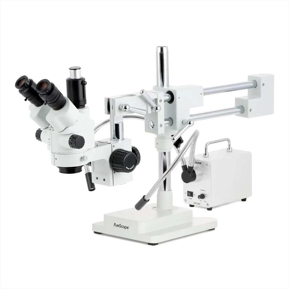 amscope-sm-4-sm-4ntp-trinokular-stereomikroskop-7x-45x-faserlicht image 1