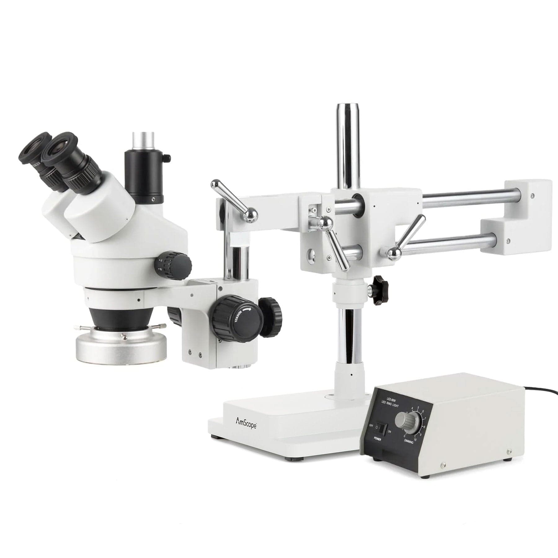 amscope-sm-4t-zoom-stereomikroskop-7x-45x-mit-schwenkarmstativ image 1