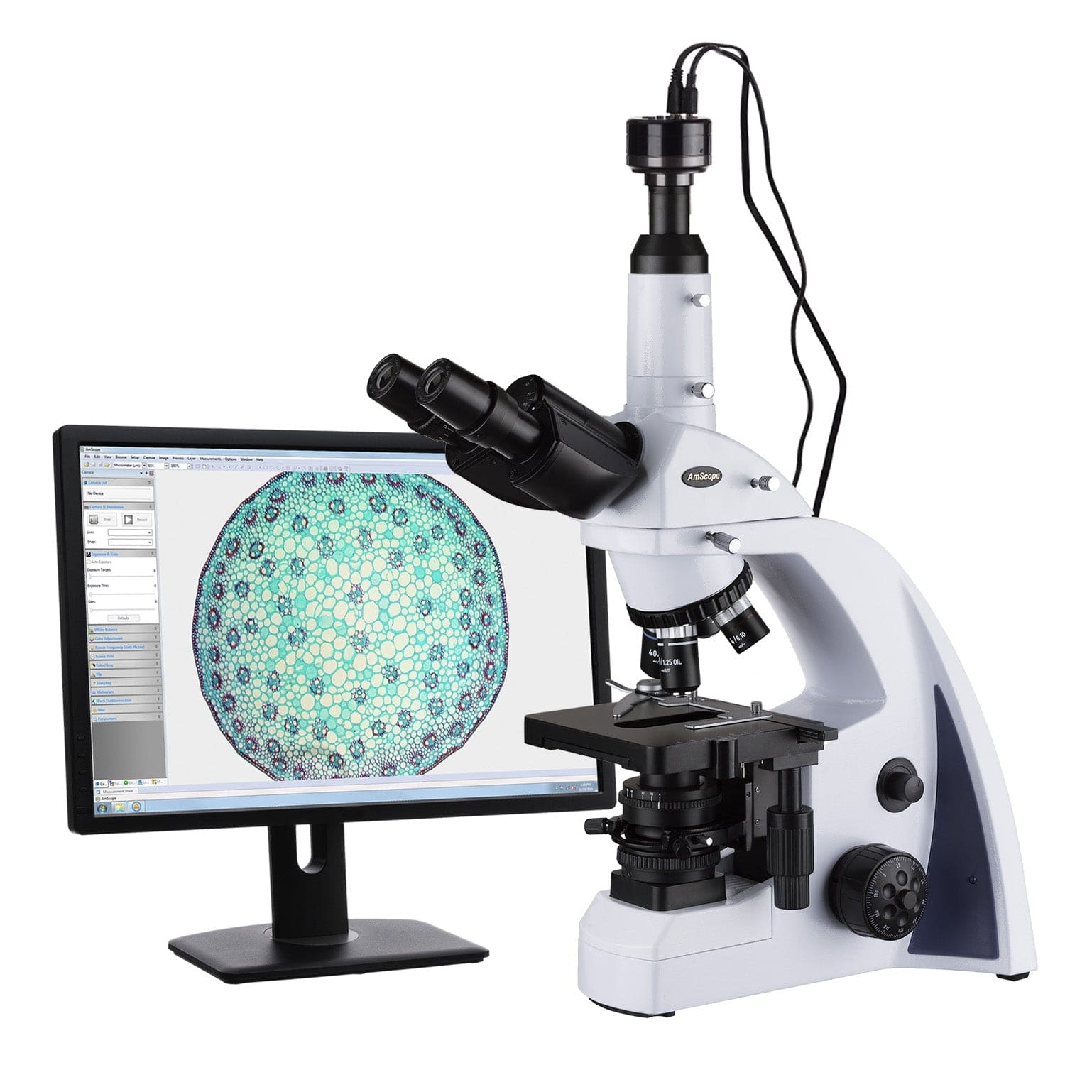 amscope-t670a-hc2-durchlichtmikroskop-1600x-led-mit-1080p-kamera image 1