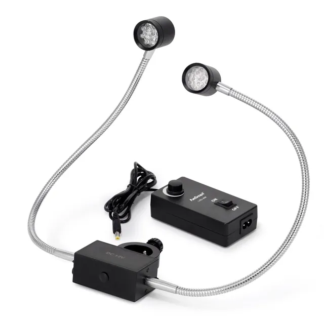 amscope-led-8w-mikroskopbeleuchtung-dual-gooseneck-6500k image 1