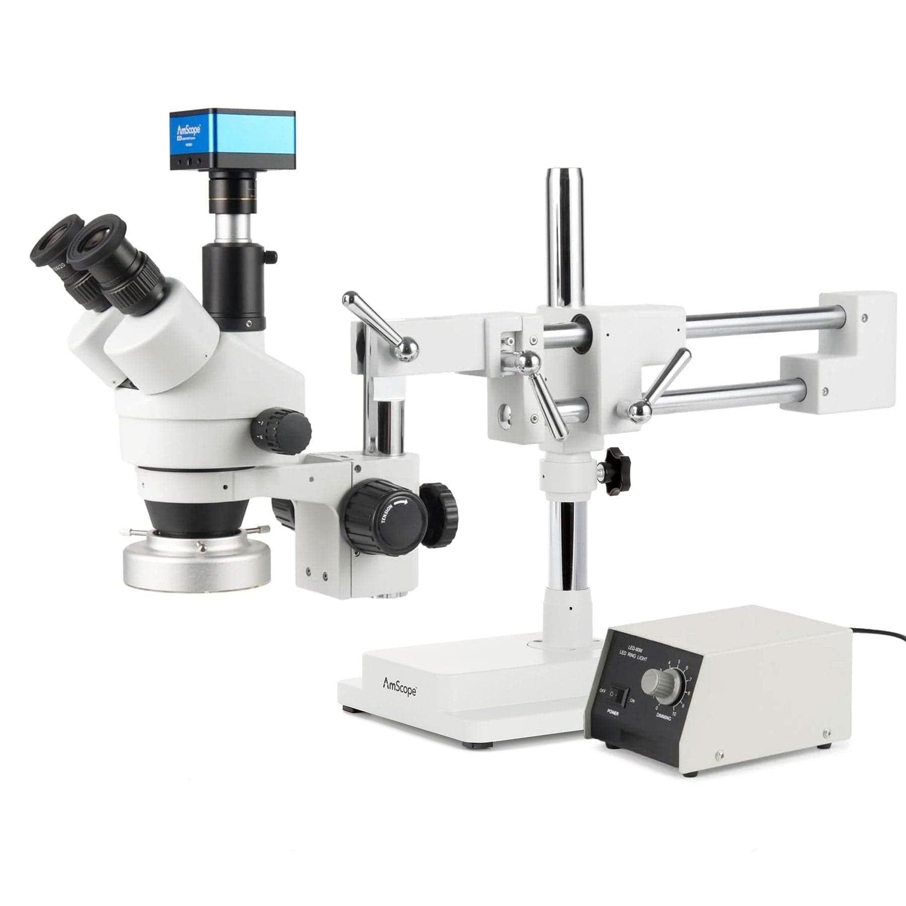 amscope-sm-4t-zoom-stereomikroskop-7x-45x-mit-schwenkarmstativ image 2