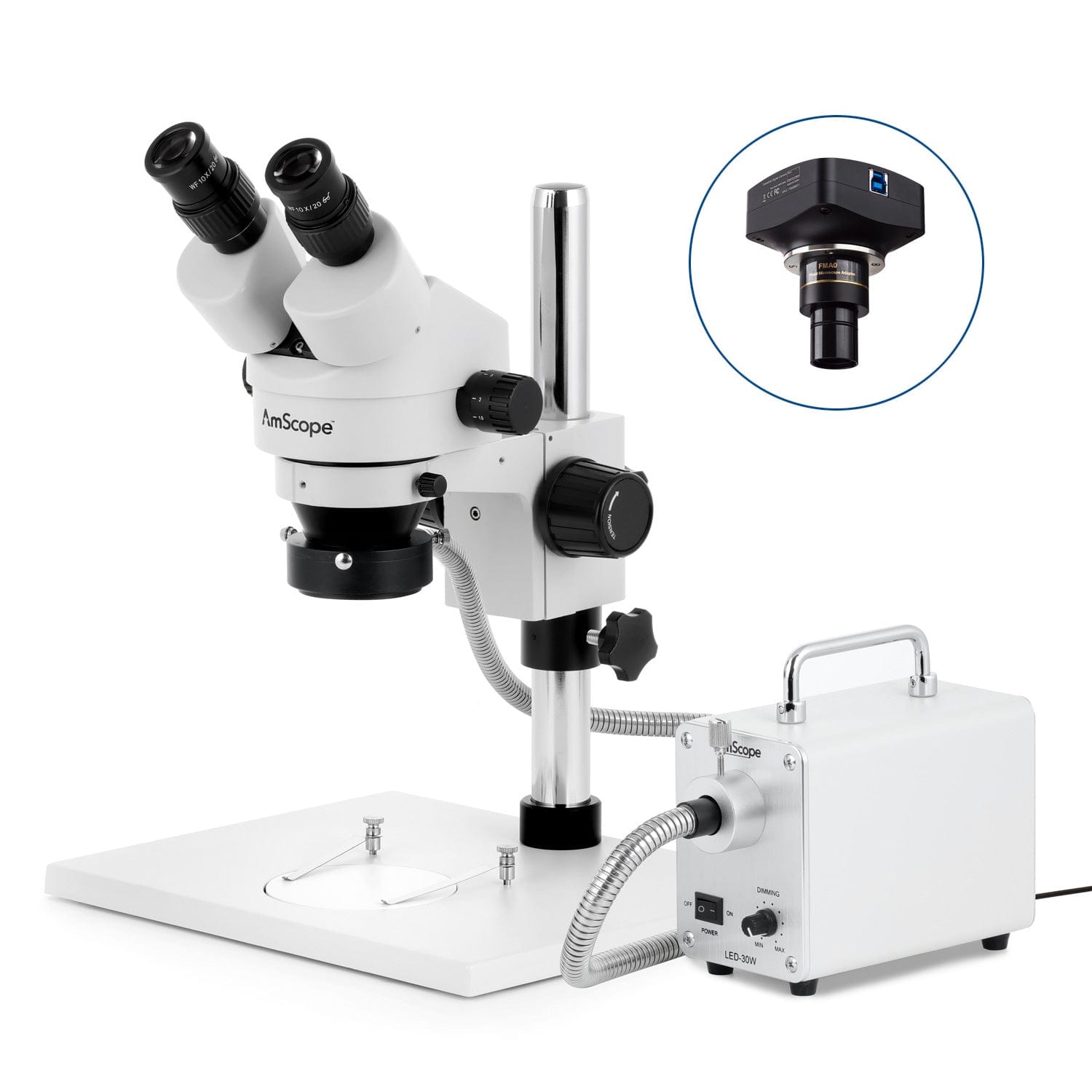 amscope-sm-1-stereomikroskop-45x-mit-led-faseroptik-s-ulenstativ image 4
