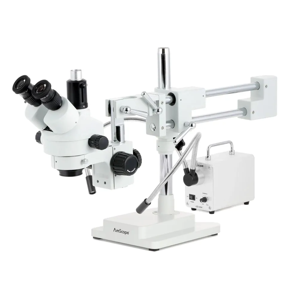 amscope-sm-4-stereomikroskop-7x-45x-trinokular-led-doppelschwan image 1