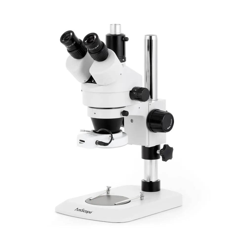 amscope-sm-1-trinokular-stereomikroskop-7x-45x-mit-led-ringleuchte image 1