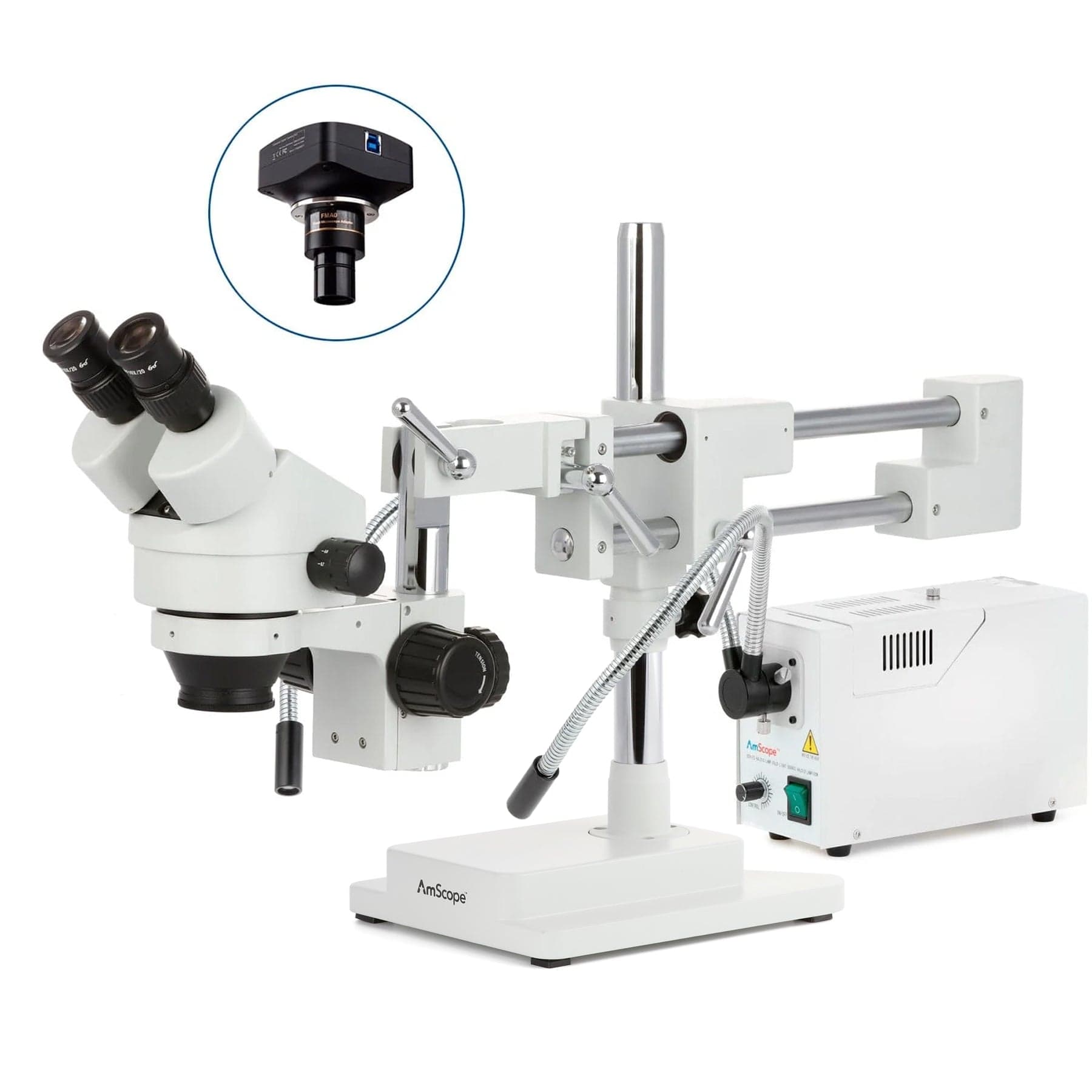 amscope-sm-4-stereomikroskop-7x-45x-halogen-boomstativ image 2