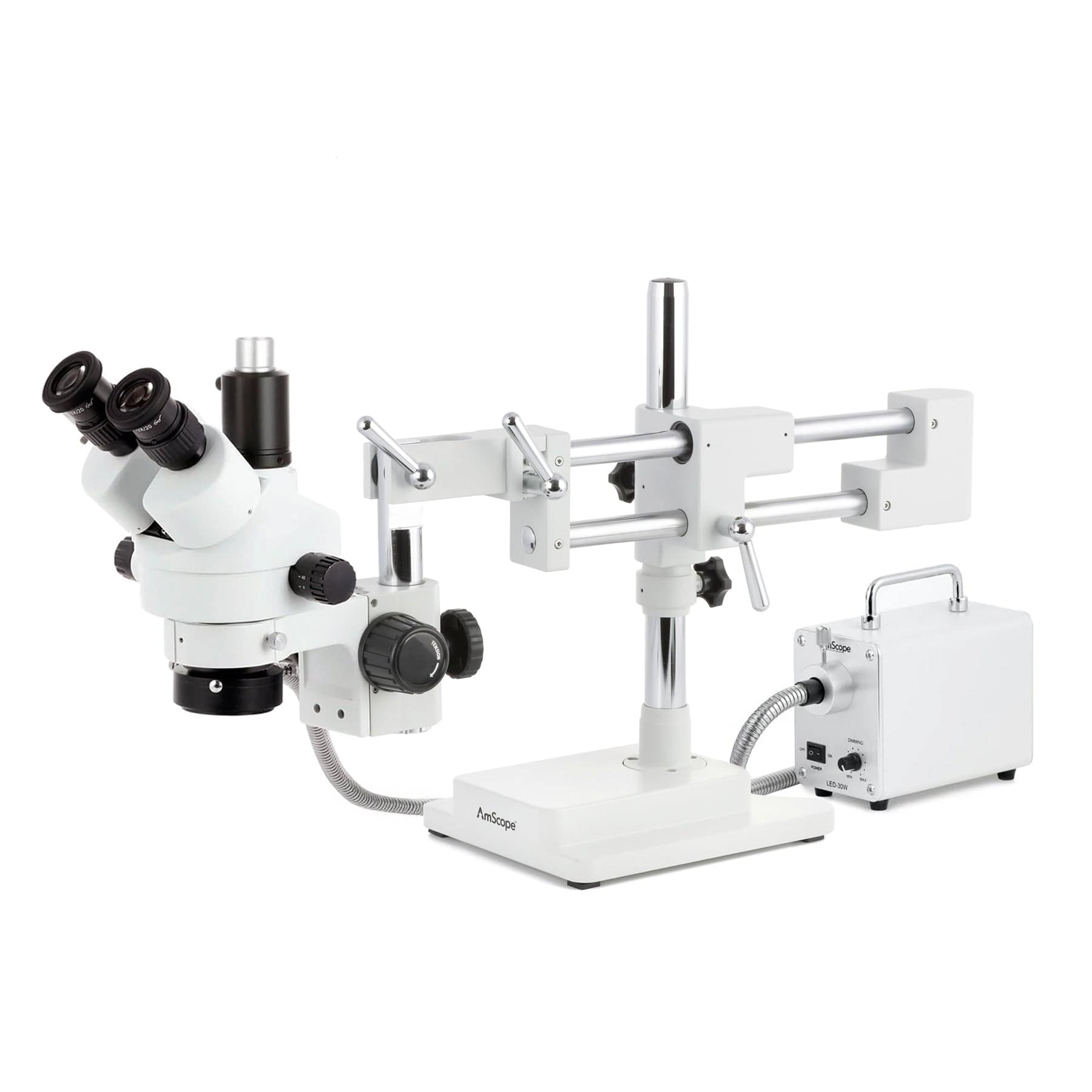amscope-sm-4-stereomikroskop-trinokular-7x-45x-doppelarm-kamera image 1