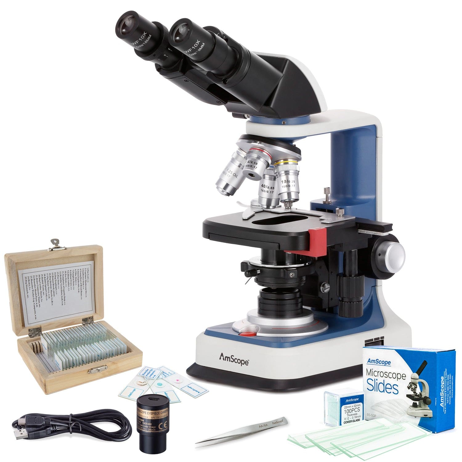 amscope-vb-b120c-r-binokular-durchlichtmikroskop-2500x-usb-c-set image 1