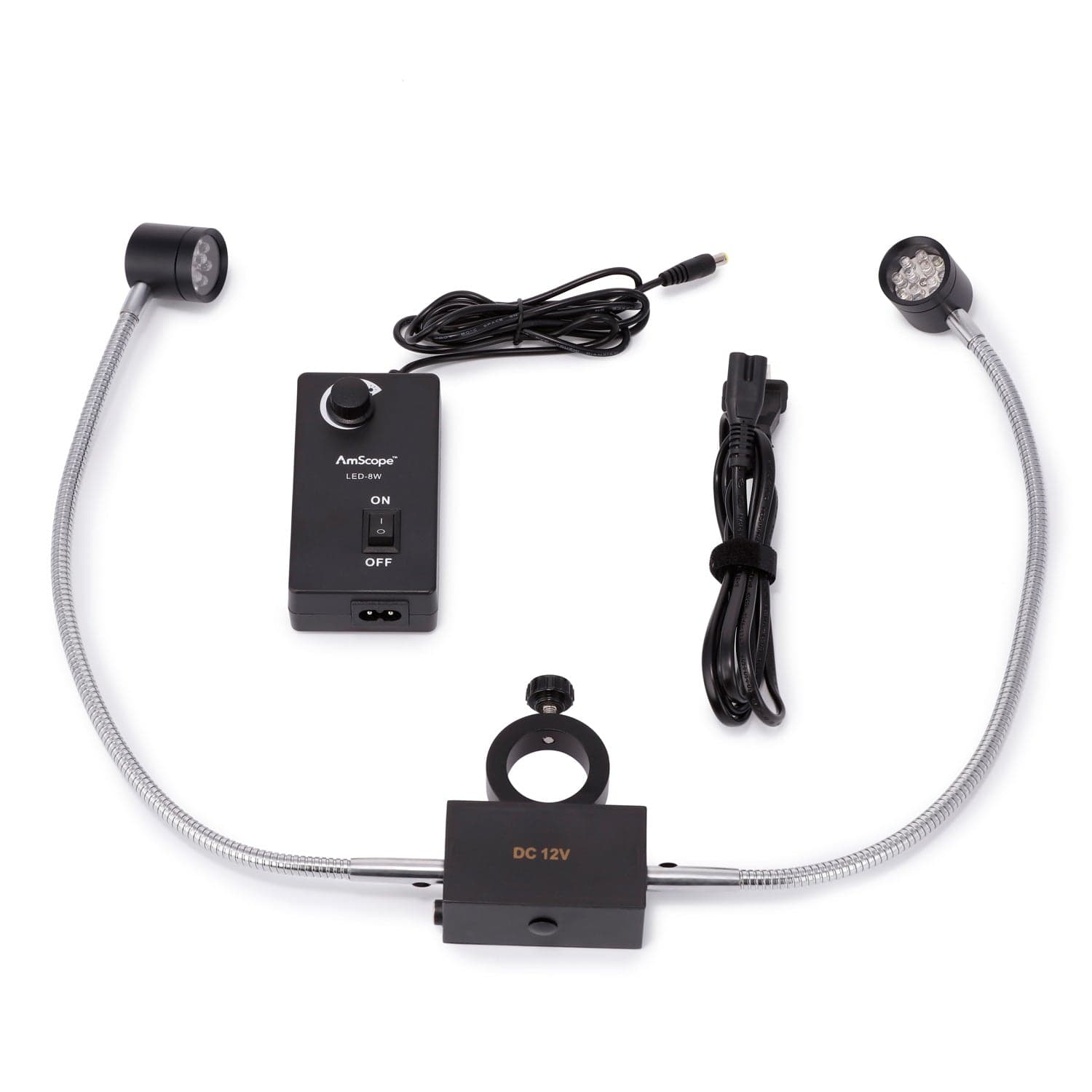 amscope-led-8w-mikroskopbeleuchtung-dual-gooseneck-6500k image 5