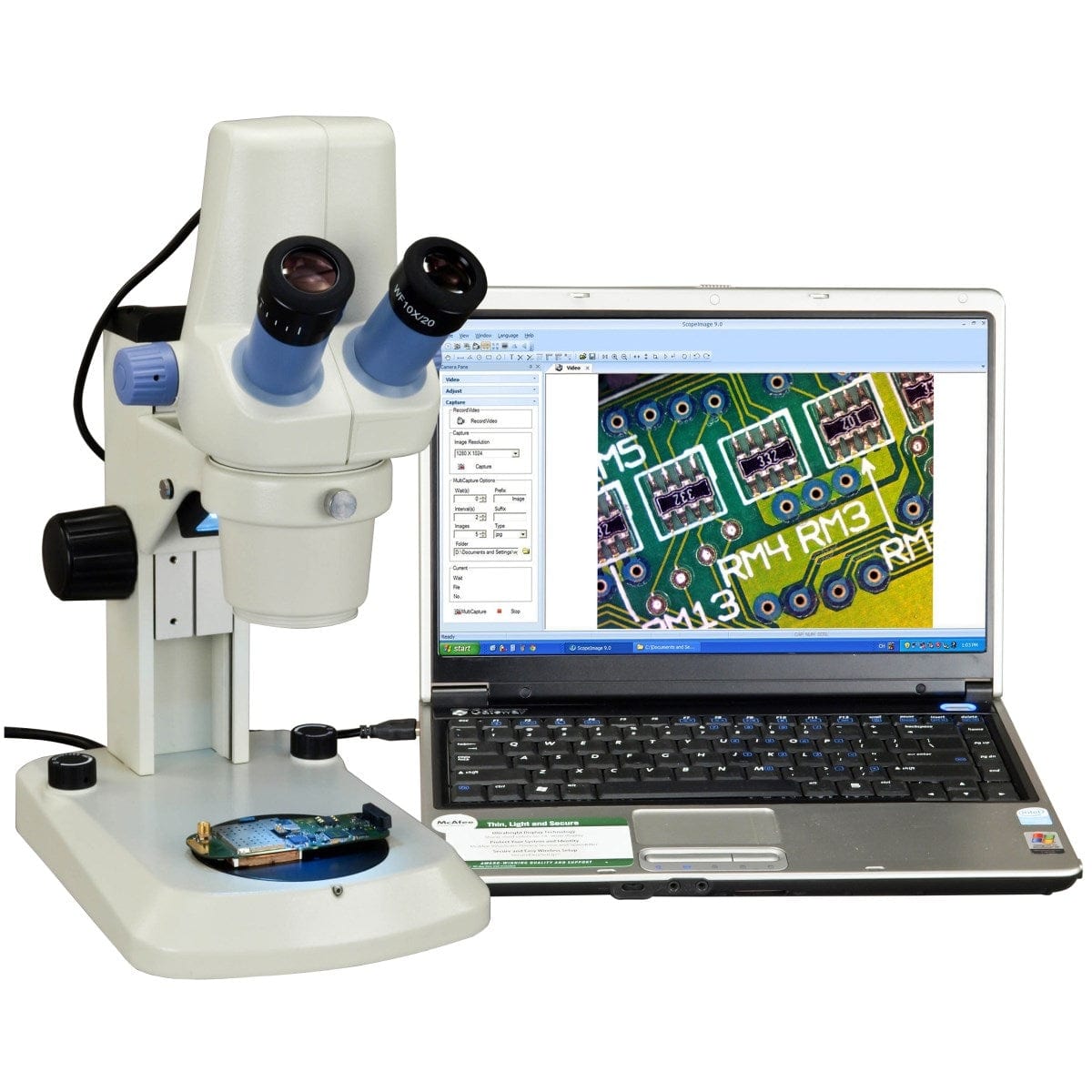 amscope-md428c10-stereo-mikroskop-binokular-1-3mp-led-30x image 2