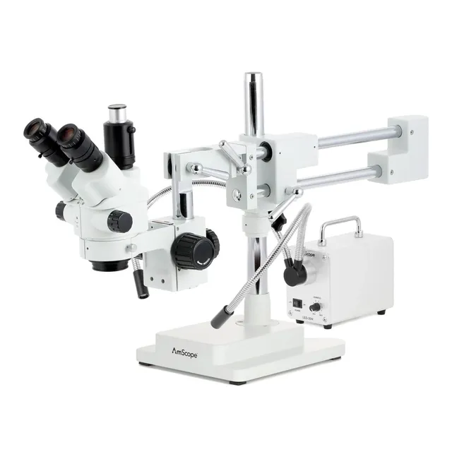 amscope-sm-4-stereomikroskop-7x-45x-doppelarm-stativ-led-licht image 1