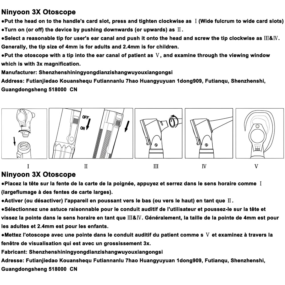 ninyoon-mini-otoskop-set-ohrenspiegel-led-3-fach-mit-8-kappen image 7