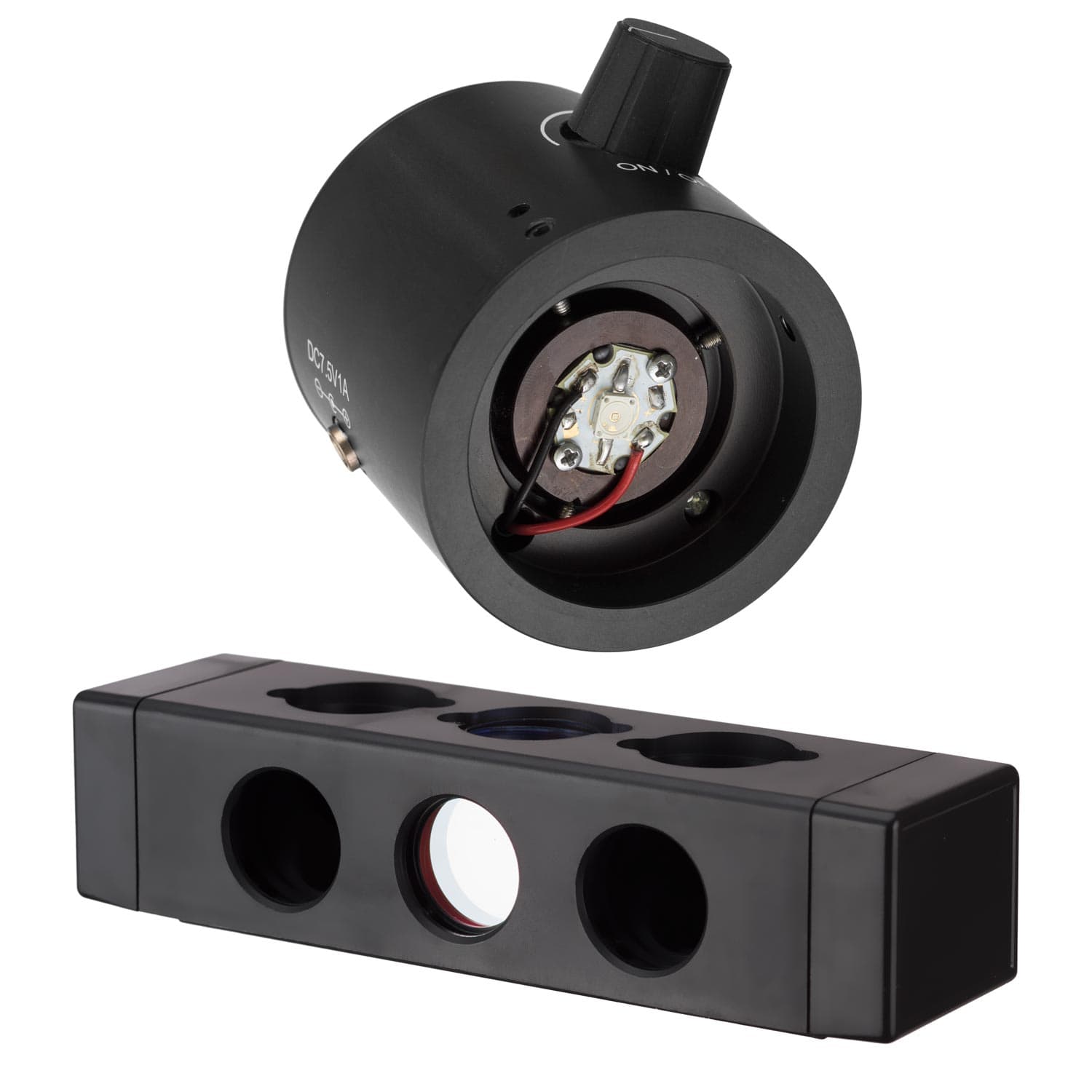 amscope-fk-led-670-u-mikroskop-zubeh-r-uv-led-filterblock image 1
